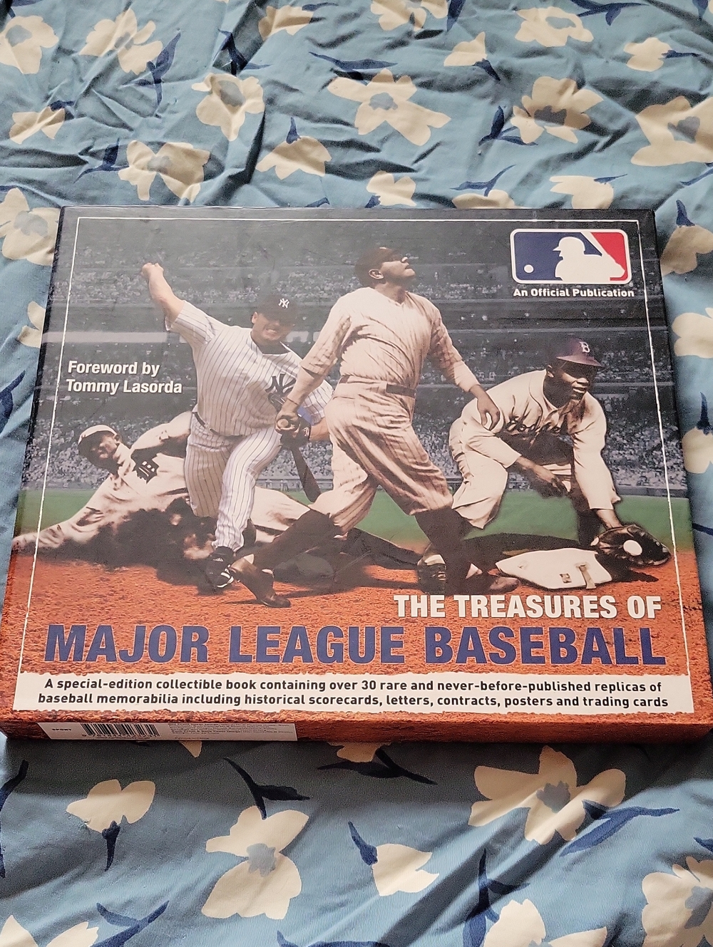The Treasures of Major League Baseball Collectible Book - Blue/Orange